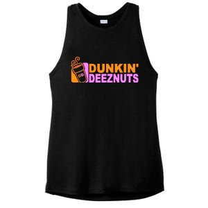 Dunkin Deeznuts Ladies PosiCharge Tri-Blend Wicking Tank