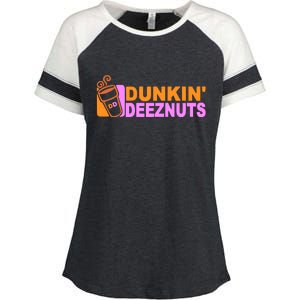 Dunkin Deeznuts Enza Ladies Jersey Colorblock Tee