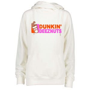 Dunkin Deeznuts Womens Funnel Neck Pullover Hood