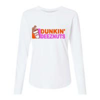 Dunkin Deeznuts Womens Cotton Relaxed Long Sleeve T-Shirt