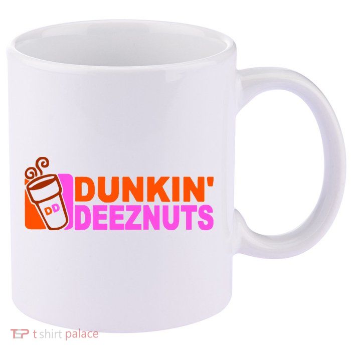 Dunkin Deeznuts 11oz C Handle Ceramic Mug