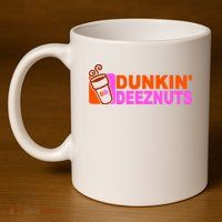 Dunkin Deeznuts 11oz C Handle Ceramic Mug