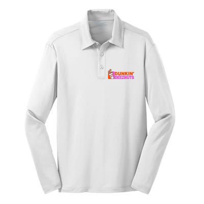 Dunkin Deeznuts Silk Touch Performance Long Sleeve Polo