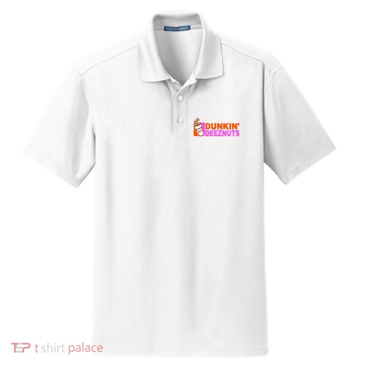 Dunkin Deeznuts Dry Zone Grid Polo
