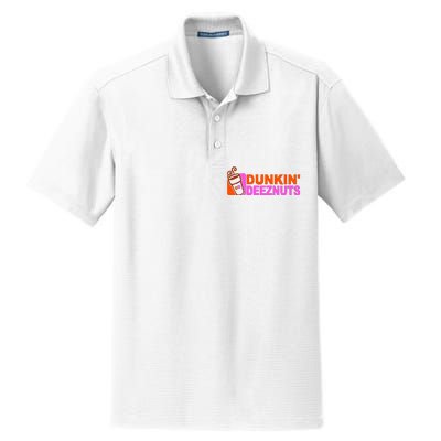 Dunkin Deeznuts Dry Zone Grid Polo