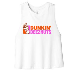 Dunkin Deeznuts Women's Racerback Cropped Tank