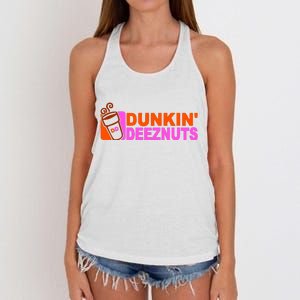 Dunkin Deeznuts Women's Knotted Racerback Tank