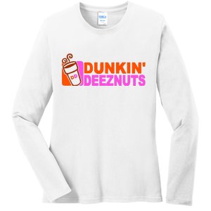 Dunkin Deeznuts Ladies Long Sleeve Shirt