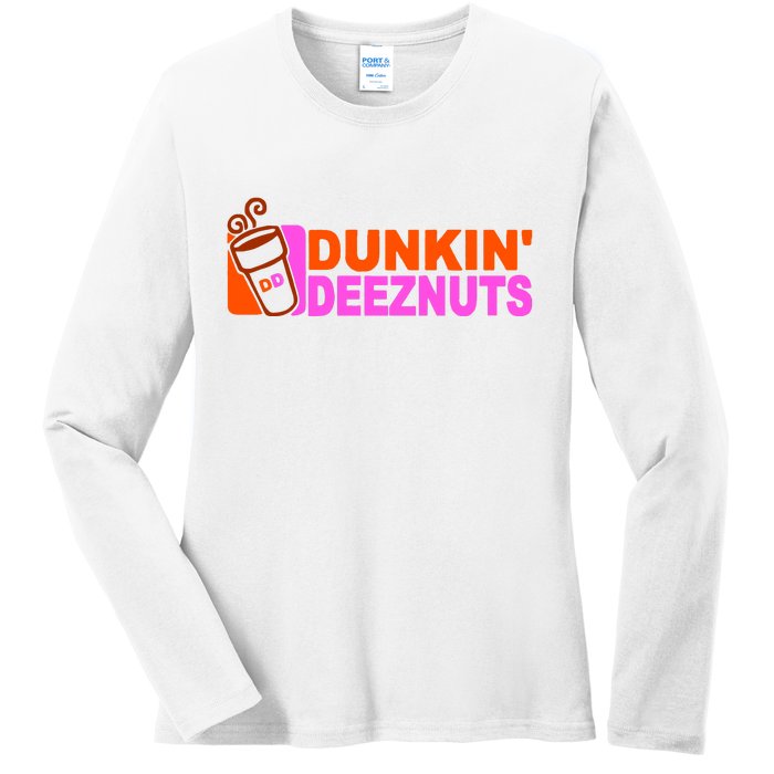 Dunkin Deeznuts Ladies Long Sleeve Shirt