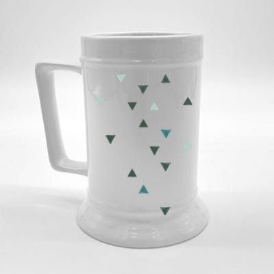 Down Up Olive Green Seaweed Turquoise Aqua Mint Beer Stein