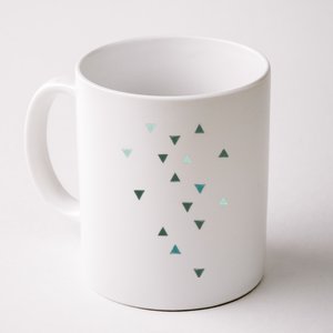 Down Up Olive Green Seaweed Turquoise Aqua Mint Coffee Mug