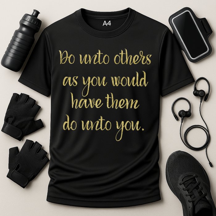 Do Unto Others Golden Rule Bible Quote Cool Gift Cooling Performance Crew T-Shirt
