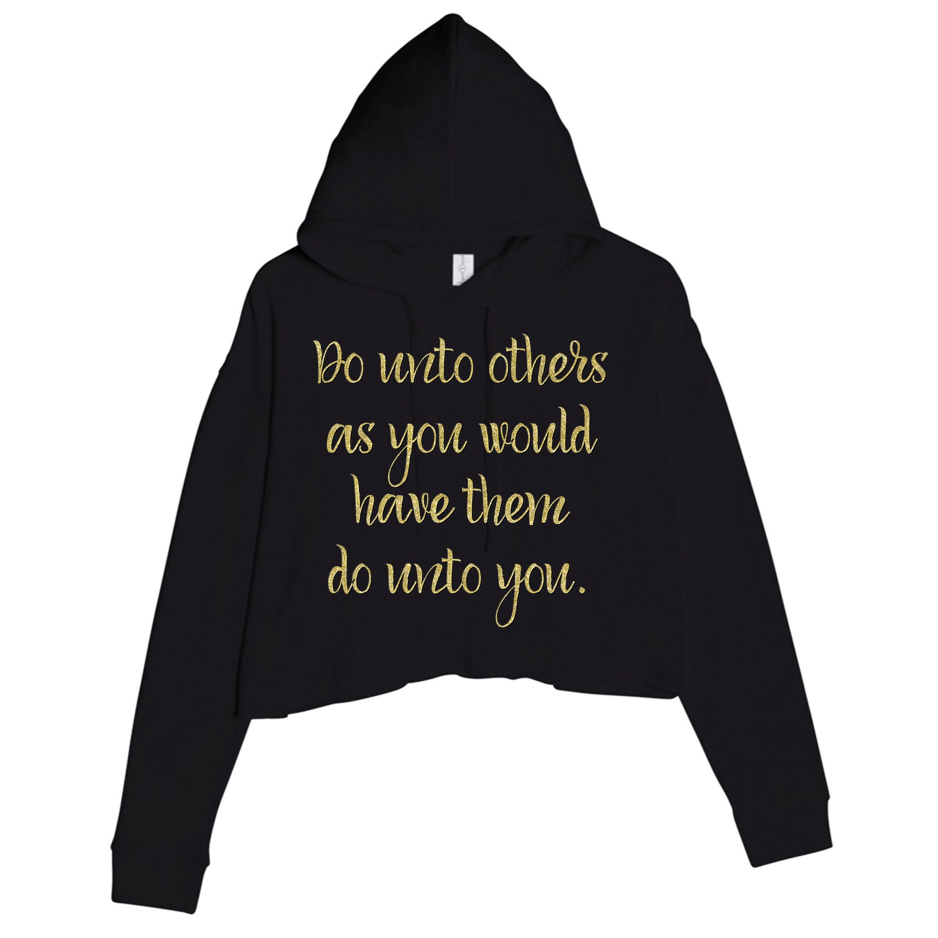 Do Unto Others Golden Rule Bible Quote Cool Gift Crop Fleece Hoodie
