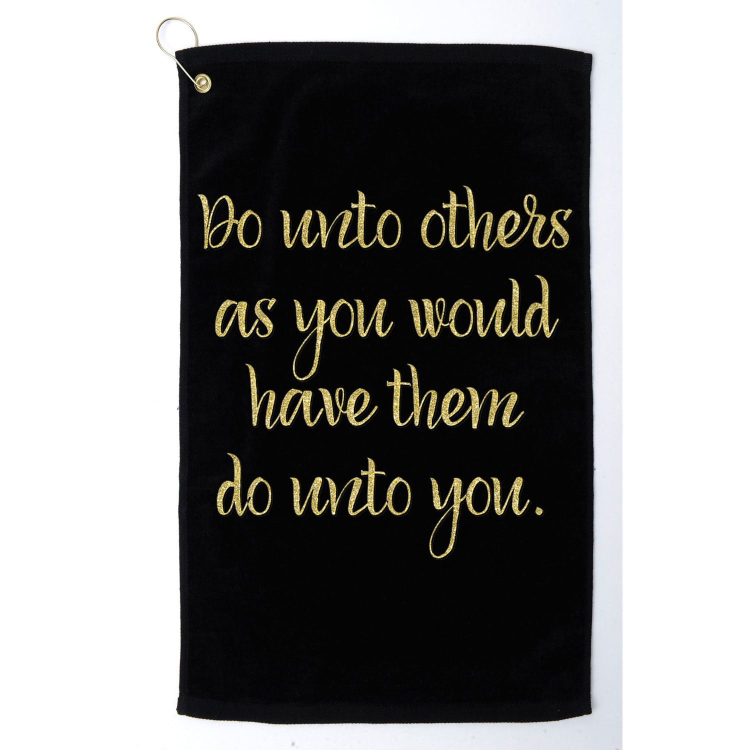 Do Unto Others Golden Rule Bible Quote Cool Gift Golf Towel