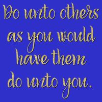 Do Unto Others Golden Rule Bible Quote Cool Gift 16 in Basic Backpack