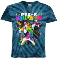 Dabbing Unicorn PreK Graduation Cap Gown Diploma Gift Kids Tie-Dye T-Shirt