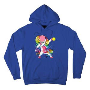 Dabbing Unicorn Playing Pickleball Player Lover Hoodie