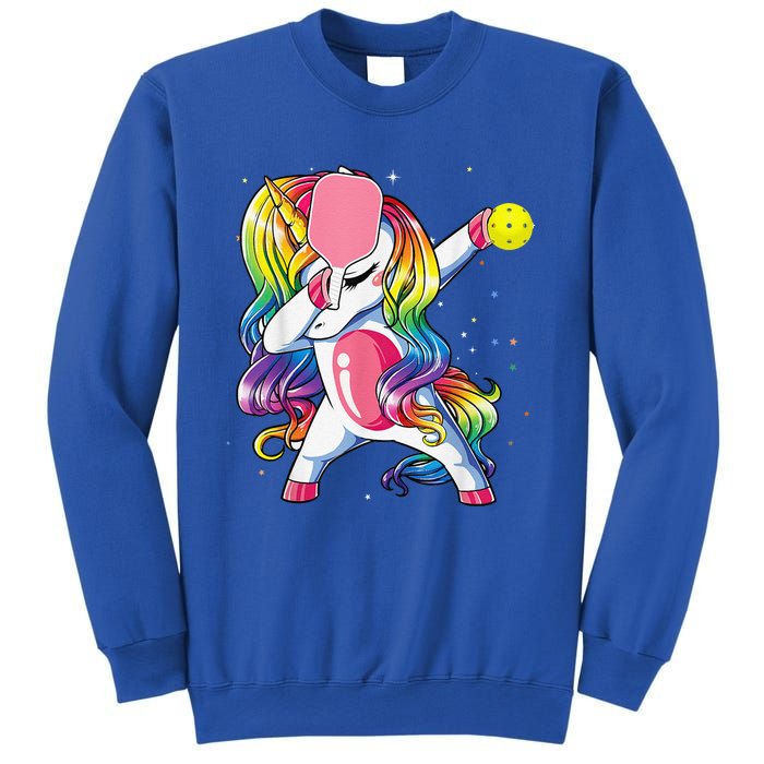 Dabbing Unicorn Playing Pickleball Player Lover Sweatshirt