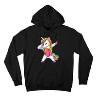 Dabbing Unicorn Party Birthday Gift for Mommy Daddy Hoodie