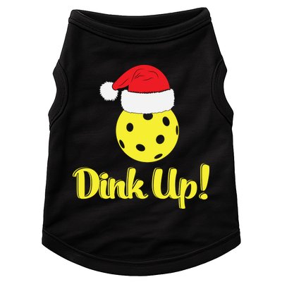 Dink Up Pickleball Christmas Santa Hat Doggie Tank