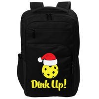 Dink Up Pickleball Christmas Santa Hat Impact Tech Backpack