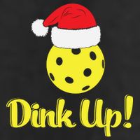 Dink Up Pickleball Christmas Santa Hat Adult Drive Performance Visor