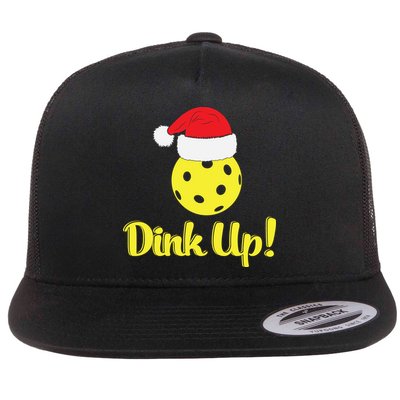 Dink Up Pickleball Christmas Santa Hat Flatbill Hat