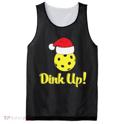 Dink Up Pickleball Christmas Santa Hat Mesh Reversible Basketball Jersey Tank
