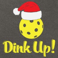 Dink Up Pickleball Christmas Santa Hat Cotton Canvas Backpack