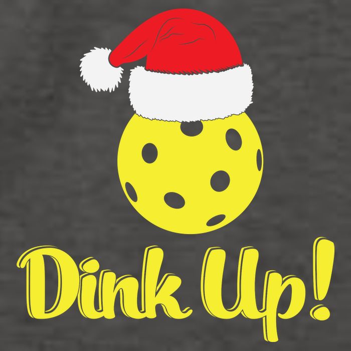Dink Up Pickleball Christmas Santa Hat Vector Backpack