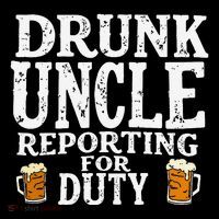 Drunk Uncle Reporting For Duty Flatbill Hat