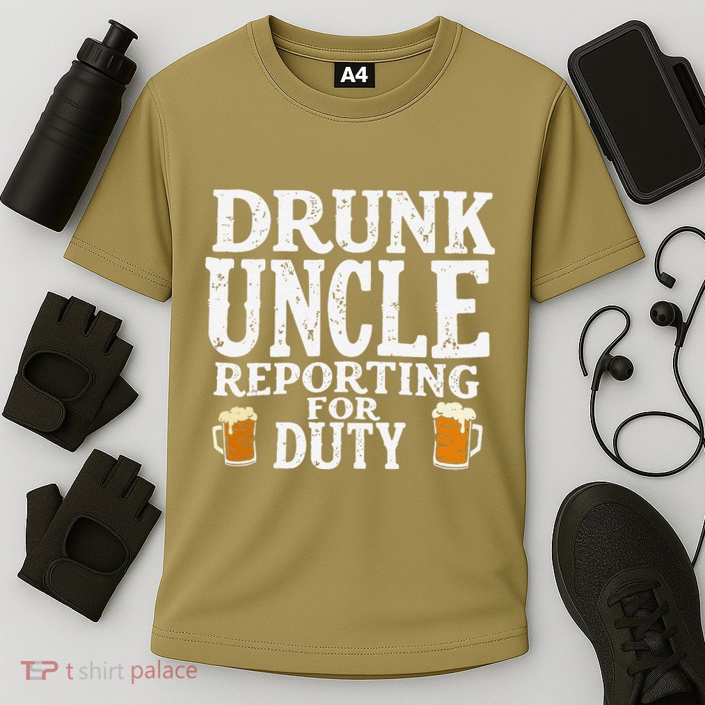 Drunk Uncle Reporting For Duty Performance Shirt