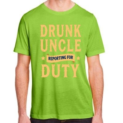 Drunk Uncle Reporting For Duty (9) Adult ChromaSoft Performance T-Shirt