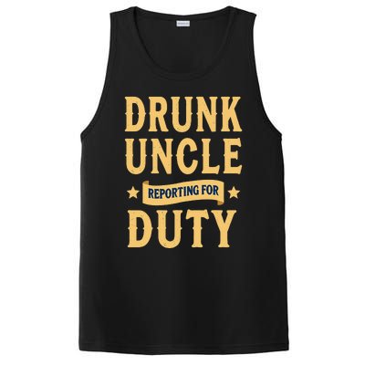 Drunk Uncle Reporting For Duty (9) PosiCharge Competitor Tank