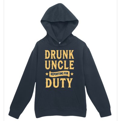 Drunk Uncle Reporting For Duty (9) Urban Pullover Hoodie