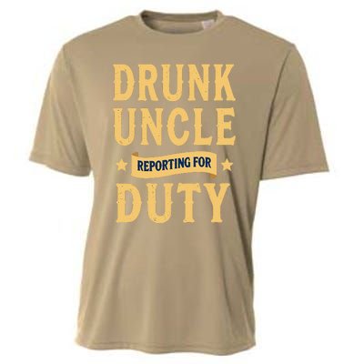 Drunk Uncle Reporting For Duty (9) Cooling Performance Crew T-Shirt