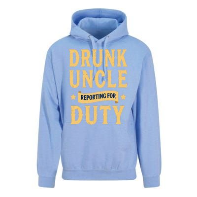 Drunk Uncle Reporting For Duty (9) Unisex Surf Hoodie