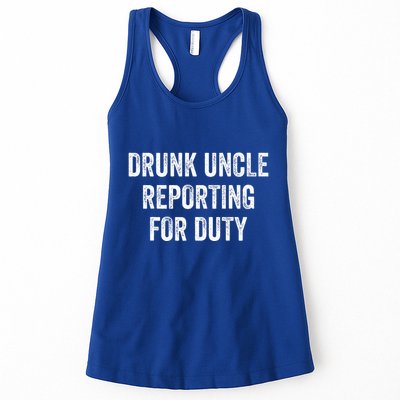 Drunk Uncle Reporting For Duty Womens Tank Top