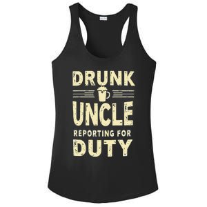 Drunk Uncle Reporting For Duty (13) Ladies PosiCharge Competitor Racerback Tank