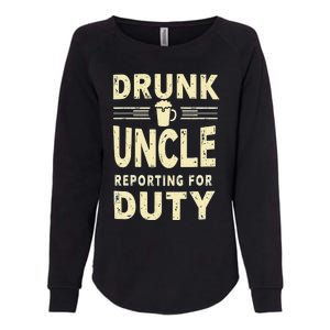 Drunk Uncle Reporting For Duty (13) Womens California Wash Sweatshirt