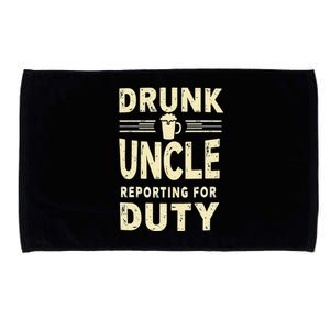 Drunk Uncle Reporting For Duty (13) Microfiber Hand Towel