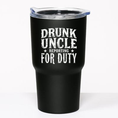 Drunk Uncle Reporting For Duty Drunk Uncle Funny Drinking Tumbler