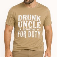 Drunk Uncle Reporting For Duty Drunk Uncle Funny Drinking Performance Shirt