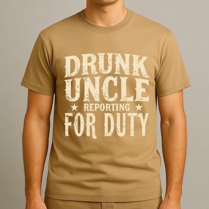 Drunk Uncle Reporting For Duty Funny T-Shirt