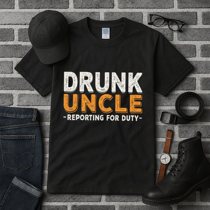 Drunk Uncle Reporting For Duty Tall T-Shirt