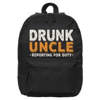 Drunk Uncle Reporting For Duty 16 in Basic Backpack