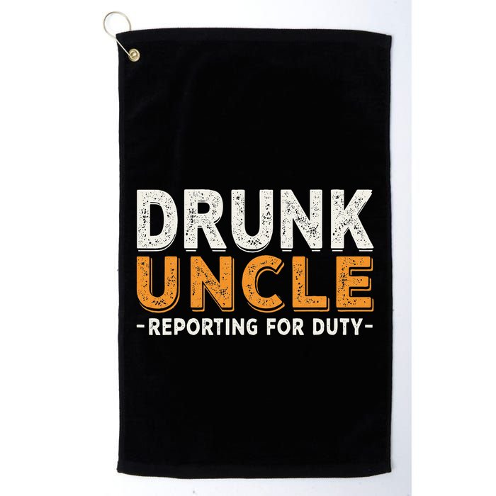 Drunk Uncle Reporting For Duty Golf Towel