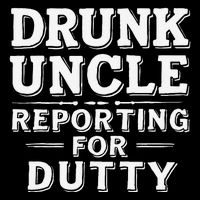 Drunk Uncle Reporting For Duty Wool Snapback Cap