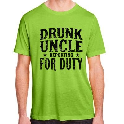 Drunk Uncle Reporting For Duty Adult ChromaSoft Performance T-Shirt