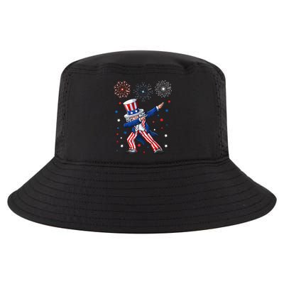 Dabbing Uncle Sam Fireworks 4th Of July Funny Cool Comfort Performance Bucket Hat